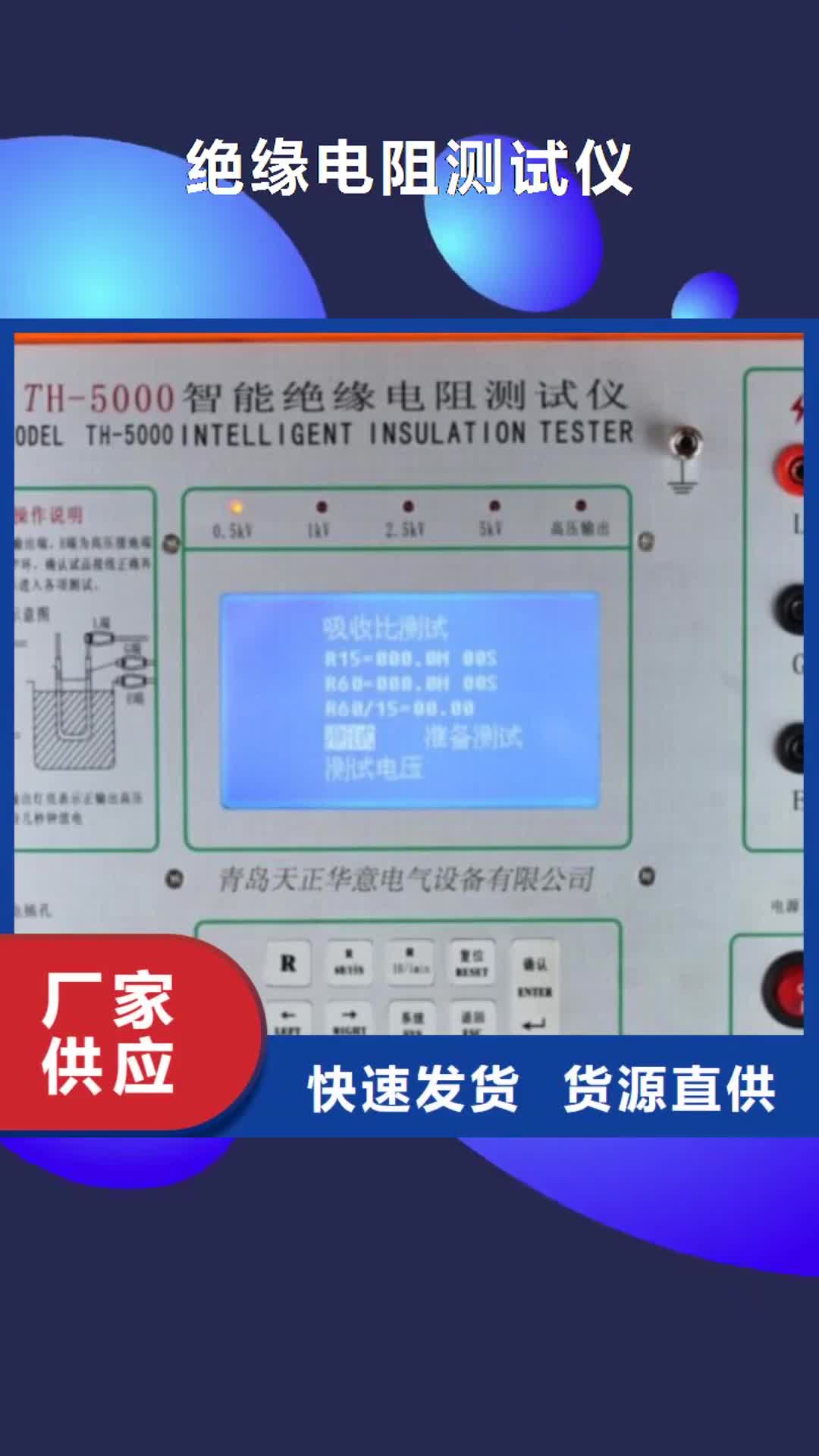 【恩施 绝缘电阻测试仪 手持式直流电阻测试仪厂家直销直供】